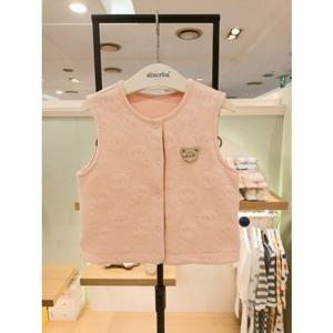 [압소바] (핑크) 25FW 튜핑 코튼모달 조끼 (A27119011)