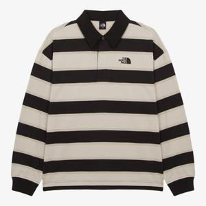 노스페이스 남성 이지온 스트라이프 폴로 카라 긴팔 티셔츠NT7TR57A