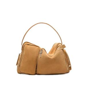 아크네 카메로 스웨이드 숄더 백 A10486