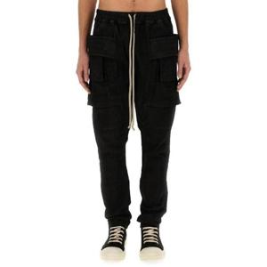 Rick Owens DRKSHDW 크리치 테이퍼드 드로스트링 카고 팬츠 DU01D1376 SBB09 TP948095424
