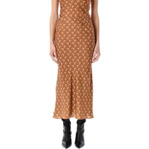 마린세르 미디 스커트 WSK070ACWOV0060 BG70 DARK CAMEL