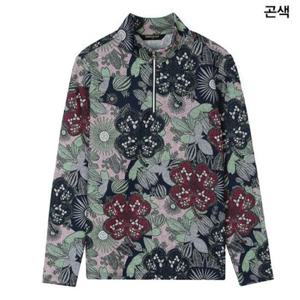 그린조이 HC12 여성 크로버 프린트 집업 티셔츠 GF25KL27W(네이비)