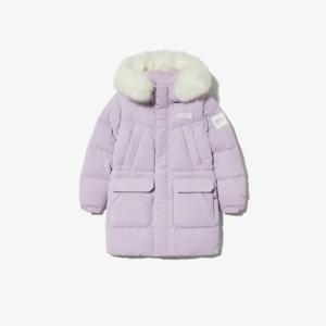 휠라키즈패딩 KQC FK2DJG4205X-GVI 스노우볼 후드 퍼 롱패딩