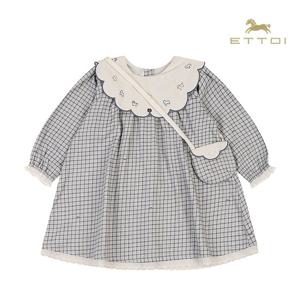 [에뜨와]레일린체크원피스 07S524006/유아,돌선물,축하선물,조카선물