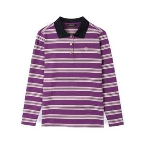 그린조이 HC12 여성 포인트 스트라이프 카라 티셔츠 GM25KP22W(퍼플)