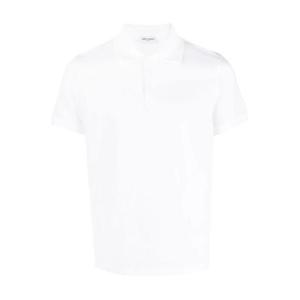 생로랑 로고 자수 반소매 폴로 셔츠 712300YB2OC