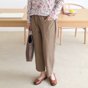 [쉬즈마담]P92002 입술포켓 이중 배기팬츠 엄마옷 엄마바지