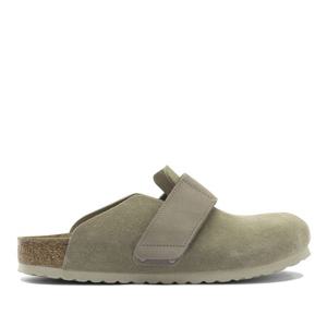 버켄스탁 로마 스웨이드 누벅 벨크로 뮬 1030715U TAUPE