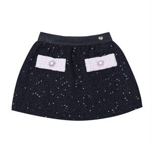 [프렌치캣(백)]NV 블링 트위드 스커트 Q44DBS130