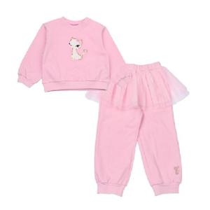 [프렌치캣(백)]PK 기본 맨투맨 상하세트(Q54DDT201.DP151)양말 증정