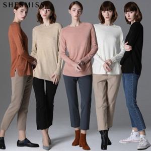 [쉬즈미스][쉬즈미스(SHESMISS)] 솔리드 라운드넥 니트 풀오버_1