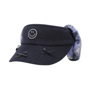 [파리게이츠] (521E4CP481)여성 스마일 배색 이어워머 썬바이저