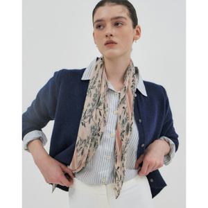 [Jardin] Toile de Jouy 핑크 플리츠 스카프 HISC5F390P2