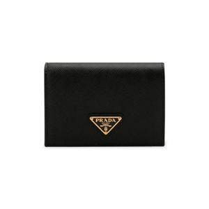 [꼬르소밀라노]프라다 여성 사피아노 삼각로고 블랙 반지갑 1MV021 QHH F0002