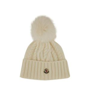 몽클레어 폼폼 캐시미어 블렌드 비니 3B00063 M4506002 WHITE