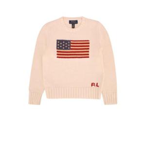 폴로 랄프로렌 주니어 키즈 화이트 긴팔 스웨터 323668285 006