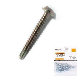 마이토우 와샤붙이머리 양날피스(철판용) 8x38 TYF006 황색 (봉15EA) 자재