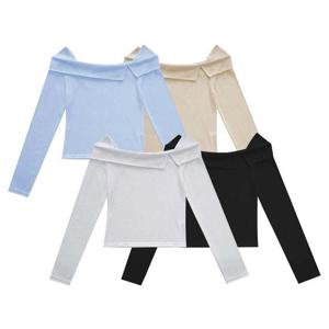 앨리스 하찌 오프숄더 긴팔티 SD240908