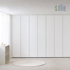 [솔리에] 플랫 무몰딩 붙박이장 300cm(10자)