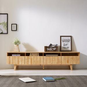 퍼스웰 그린 2000 선반형 고무나무원목 LPM 거실장 TV장(GB_020)