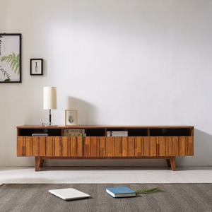 퍼스웰 그린 2000 선반형 멀바우원목 LPM 거실장 TV장(GB_021)