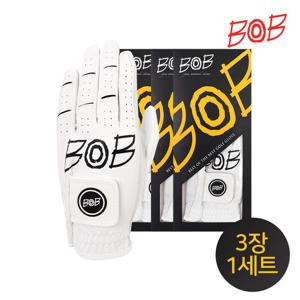[커터앤벅][BOB골프 기획출시] 남/여 빅로고 반양피 골프장갑 3