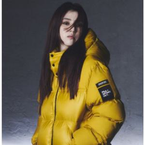 [휠라(프리미엄)]한소희 착용 립스탑 블럭다운 패딩자켓 FS2DJF4131X MUD