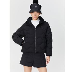 [와이드앵글]CO 웨이브 퀼팅 루즈핏 중형 다운자켓 WWW24572Z1