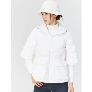 [와이드앵글]CO 와글 하프슬리브 미디 다운자켓 WWW24552W3