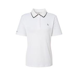 헤지스 골프 여성 25FW 화이트 여성 투어 카라 반팔 티셔츠 HWTS5D511OW