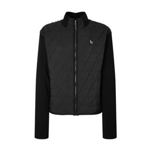 헤지스 골프 여성 25FW 블랙 여성 퀼팅 경량 패딩 하이브리드 점퍼 HWJU5D711BK