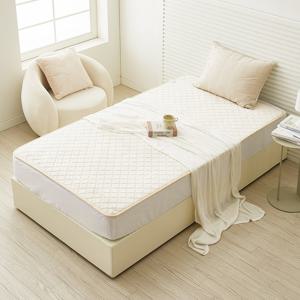 눕자 카본 탄소매트 전기요장판 소프트극세사 베이지 슈퍼싱글 115X200