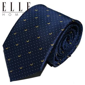 [ELLE HOMME] 엘르옴므 실크넥타이 - 바나나 네이비 8cm