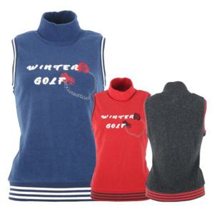 [나나골프]비엠유골프 여성 스판 로즈 터틀넥 조끼 AVBU6007W9