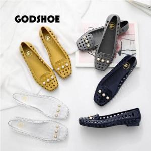 갓슈 진주골드링 젤리슈즈 플랫슈즈 단화 아쿠아슈즈