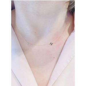 미니골드 14K 디얼마이 이니셜 목걸이  NONM4017-T