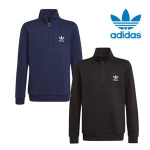 [정가 89,000][130,140,150,160cm] 아디다스키즈 주니어 기모 하프집업 티셔츠/따뜻한 스웨트셔츠 2종택1-HK0336,HK0336