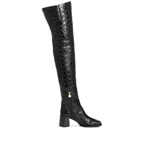 25 FW 마린세르 엠보스드 모노그램 레더 부츠 65mm WFW039ACLEA0051 TP439215997