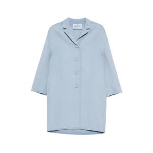 25 FW 프라다 버튼 프런트 칼라 코트 P631D03HF0424 TP443329819