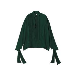 25 FW 랑방 플리츠 디테일 실크 블라우스 RWTO00166185H25 TP443600039