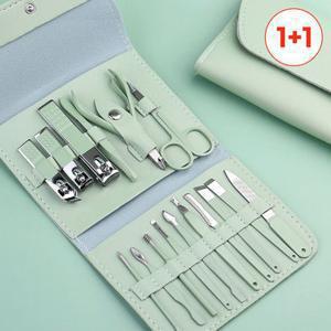 모니즈 [1 + 1] 퓨어클린 손톱깎이 위생셀프 네일케어 16종세트 컬러2종 (총 2개입)