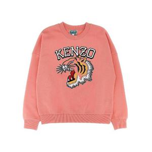 KENZO KIDS 로고 자수 스웨트셔츠 K60692FUSCHIA