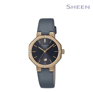 [씬]SHE-4543GL-8AUDF YDP 사파이어 글라스 카시오 여성 시계