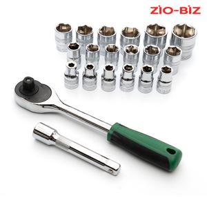 라쳇핸들 복스세트 1/2인치 20종/육각비트 복스알 임팩 소켓렌치