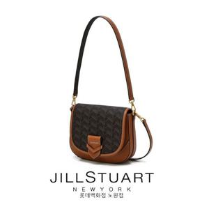 [질스튜어트] 브라운 패턴 새들백 JABA4E461W2