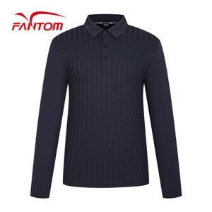 [팬텀] [가격인하] 남성 로고 기하학 패턴 자가드 긴팔티셔츠