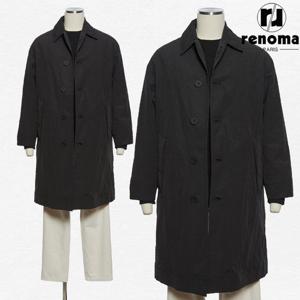 [레노마캐주얼][패딩내피]SS 블랙 오버핏 초경량 최고급 트렌치 롱 코트 RPIMBH05AJD