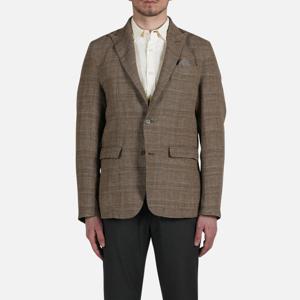 빠니깔레 리넨 클래식 체크 자켓 D-GCJK09