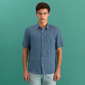 빠니깔레 포켓 디테일 리넨 반소매 셔츠 D-GCSH15