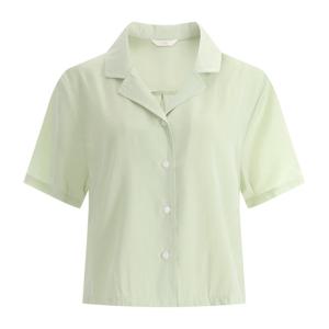 샵앤) 미니 여성 카라넥 반팔 셔츠블라우스 EAN-WSH-1400-민트